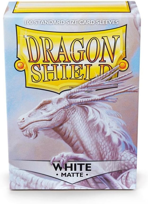 Dragon Shield Matte Sleeves Display Case - White (100 ct), 10 Packs