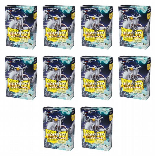 Dragon Shield Matte Japanese Sleeves Display Case - White (60 ct), 10 Packs